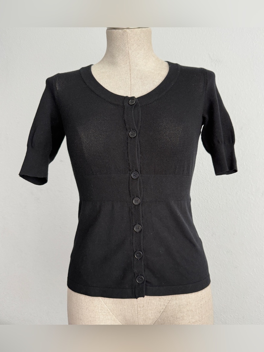 Theory “Holli Shock” Short Sleeve Knit Cardigan | Size S
